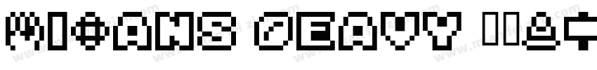 MiSans Heavy 黑体(OpenType  TrueType)字体转换